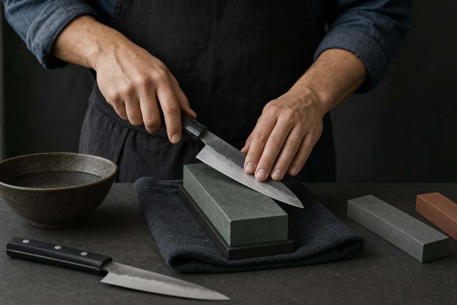 Slik sliper du en japansk kniv riktig