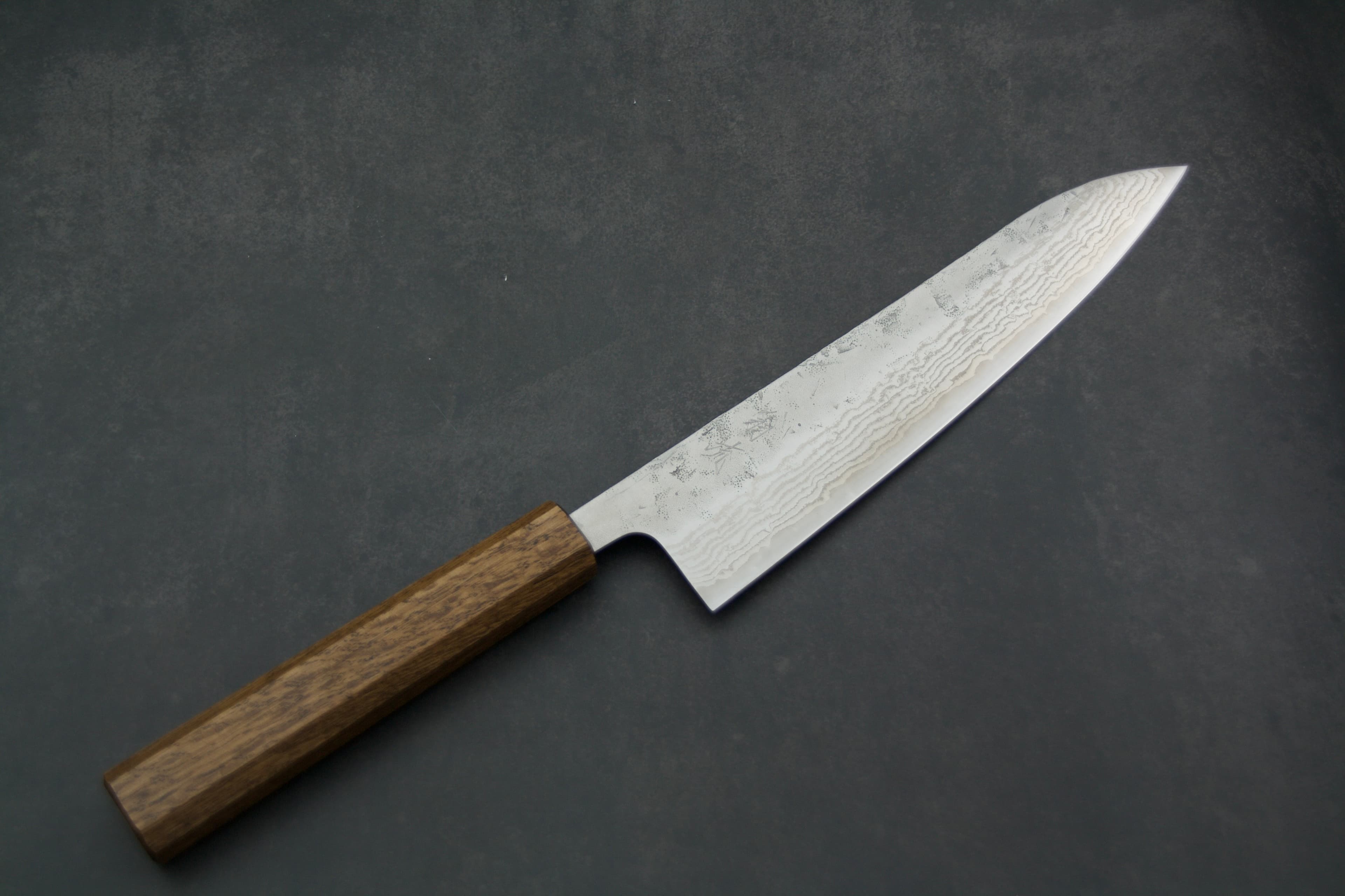 Hado Gyuto 210 mm — Swedish Steel Nickel Damascus | Valnøtt